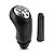 Bola de Cambio Renault Logan / Sandero / Megane / Duster em PVC Preto Tampa Cromada Com Bucha - Imagem 1