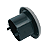 Difusor de Ar Painel Ecosport 2006 a 2014 Preto com Aro Cinza - Imagem 3