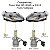 Kit Super Led Gol G5 2008 a 2012 Farol Simples Alto e Baixo H4 20000 Lumens - Imagem 5