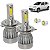 Kit Lâmpada Super Led Uno 2011 a 2014 Farol Alto e Baixo H4 20000 Lumens - Imagem 1