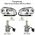 Kit Lâmpada Super Led Uno 2011 a 2014 Farol Alto e Baixo H4 20000 Lumens - Imagem 7