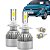 Kit Super Led Fox 2010 a 2020 Farol Baixo H7 20000 Lumens - Imagem 1