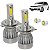 Kit Super Led Gol G7 2017 a 2021 Farol Foco Simples Alto e Baixo H4 20000 Lumens - Imagem 1