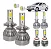 Kit Super Led Voyage 2013 a 2016 Farol Duplo Baixo H7 + Alto H1 + Milha HB4 20000 Lumens - Imagem 1