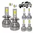 Kit Super Led Vectra 2009 a 2011 Farol Baixo H7 + Alto H1 + Milha H3 20000 Lumens - Imagem 1