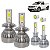 Kit Super Led Saveiro G7 2017 a 2021 Farol Duplo Baixo H7 + Alto H1 20000 Lumens - Imagem 3