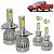 Kit Super Led Saveiro G2 1998 a 2000 Farol Alto e Baixo H4 + Milha H3 20000 Lumens - Imagem 1