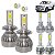 Kit Super Led S10 2018 2019 2020 2021 Farol Baixo H7 + Alto H1 + Milha H27 20000 Lumens - Imagem 1