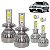 Kit Super Led Parati G3 2000 a 2005 Farol Duplo Baixo H7 + Milha H3 20000 Lumens - Imagem 1