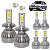 Kit Super Led Parati G3 2000 a 2005 Farol Duplo Baixo H7 + Alto H1 + Milha H3 20000 Lumens - Imagem 2