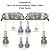 Kit Super Led Parati G3 2000 a 2005 Farol Duplo Baixo H7 + Alto H1 + Milha H3 20000 Lumens - Imagem 3