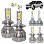 Kit Super Led Palio Weekend 2005 a 2007 Farol Baixo H7 + Alto H7 + Milha H1 20000 Lumens - Imagem 1