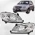 Par Farol Celta 2006 2007 2008 2009 2010 2011 2012 2013 2014 2015 Foco Simples Mascara Cromada - Imagem 1