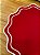 Americano Redondo Vermelho Bordado Marfim - Imagem 2
