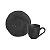 Xícaras de Café com Pires Orgânico Preto Matte 120ml - Imagem 1