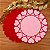 Americano Coração rosa c/ vermelho - Imagem 1