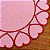 Americano Coração rosa c/ vermelho - Imagem 5