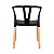 Cadeira Wishbone PP Preta - Imagem 2