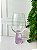 Taça Vidro Transparente Base Violeta 400ml - Imagem 1