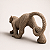 Escultura Poliresina Leopardo Bege - Imagem 3