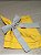 Guardanapo Linho Misto Ponto Ajour 45x45 Amarelo Ouro - Imagem 1