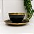 Xícara Café Porcelana Dubai 90ml Preto - Imagem 2