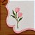 Americano Retangular Tulipa Rosa - Imagem 5