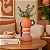 Vaso c/ Alça Cordel - 21x27x13 cm - Terracota - Imagem 1