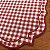 Americano Retangular xadrez vermelho 47x38 Dupla Face - Imagem 5