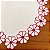 Americano Coração Flor rosa 35 x 38 - Imagem 3