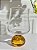 Taça vidro base esfera ambar 440 ml - Imagem 1