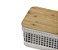 Cesto Organizador Ou 2,5L com Tampa de Bambu Linha Grid - Imagem 3