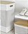 Cesto de Roupas Ou 49L com Tampa de Bambu Linha Grid - Imagem 2