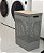 Cesto de Roupas Ou 49L com Tampa de Bambu Linha Grid - Imagem 5