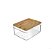 Organizador com Tampa de Bambu Ou 3L Linha Clear - Imagem 1