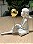 Escultura poliresina menina bra dourado - Imagem 1