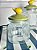 Pote vidro canelado limone 600 ml - Imagem 1