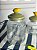 Pote vidro canelado limone 900 ml - Imagem 1