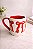Caneca laço branco e vermelho - Imagem 1