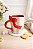 Caneca laço branco e vermelho - Imagem 1