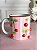 Caneca artesanal cereja listra rosa - Imagem 3