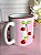 Caneca artesanal cereja listra rosa - Imagem 1