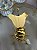 Jarra abelha vidro e metal dourado - Imagem 4