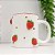 Caneca artesanal branca com morango - Imagem 3