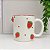 Caneca artesanal branca com morango - Imagem 1