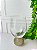 Taça vidro strass dourado 496 ml - Imagem 2