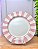 Prato sobremesa stripe rosa - Imagem 1