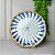Prato sobremesa colorful handmade azul 3 - Imagem 1