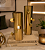 Vaso Decorativo Metal Dourado Cubos - P - Imagem 1