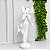 Escultura polirresina fada branco com dourado - Imagem 3